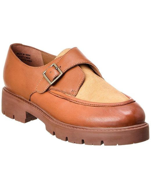 Seychelles Brown Catch Me Leather & Suede Loafer
