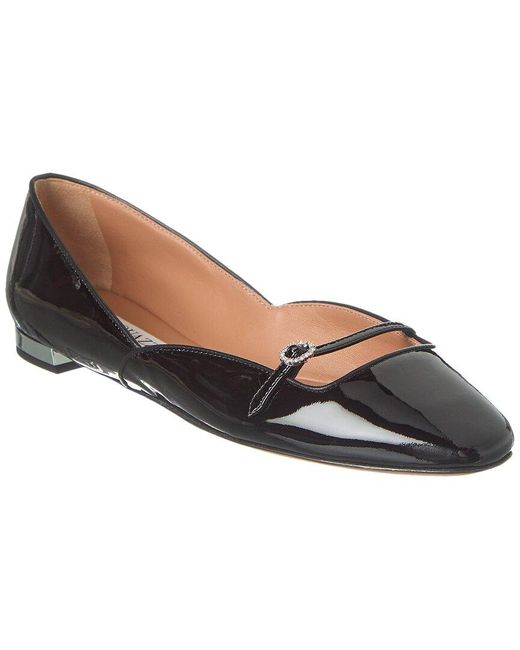 Aquazzura Black Soul Sister Patent Ballerina Flat
