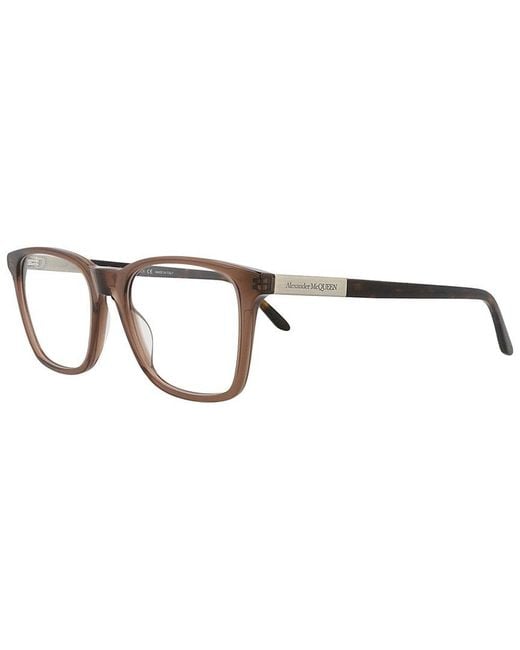 McQueen Brown Am0324O 52Mm Optical Frames for men
