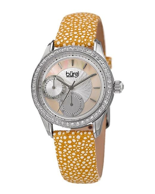 Burgi Metallic Burgi Watch