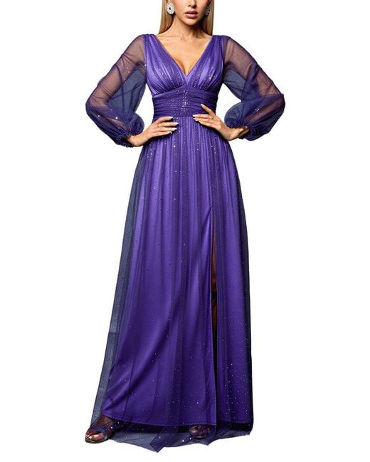 FLORIDA CLOTHING Purple Maxi Dress