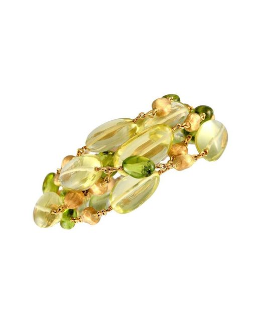 Marco Bicego Yellow 18K Peridot Bracelet (Authentic Pre-Owned)