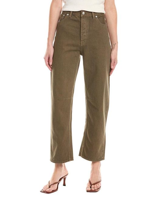 Madewell Green The Darted Driftwood Barrel Jean