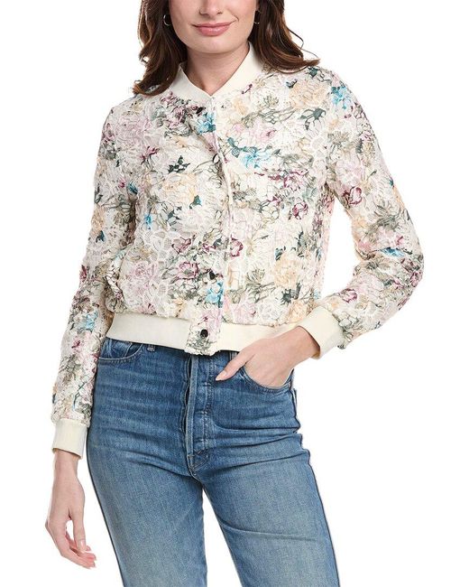 Nanette Lepore Blue Lace Jacket