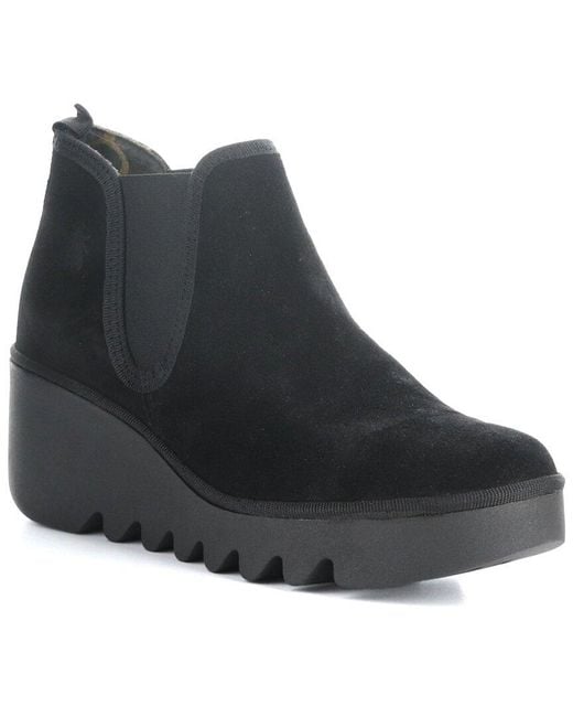 Fly London Black Byne Suede Boot