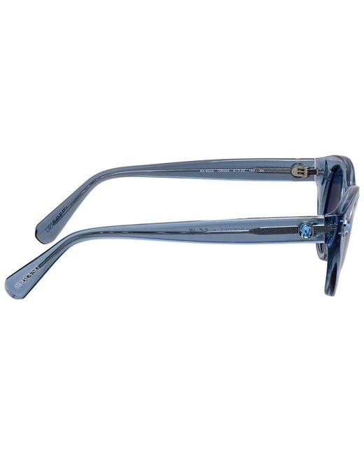 Swarovski Blue Sk6025 47Mm Sunglasses