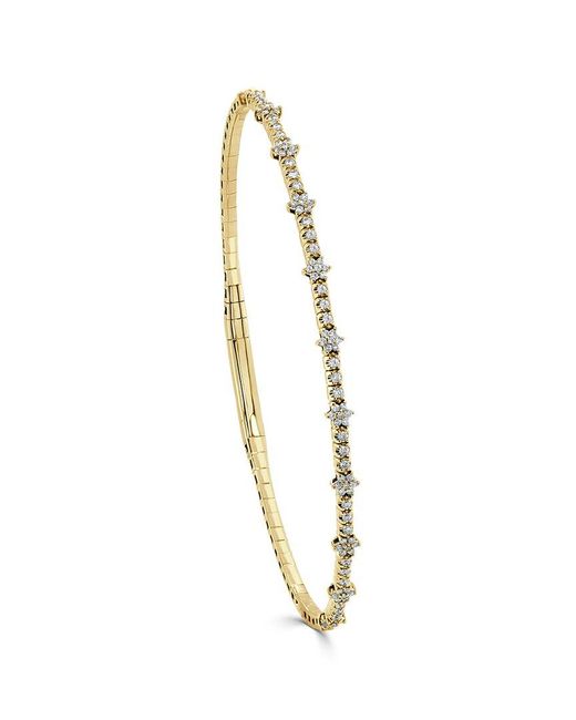Sabrina Designs Metallic 14k 0.37 Ct. Tw. Diamond Bangle Bracelet