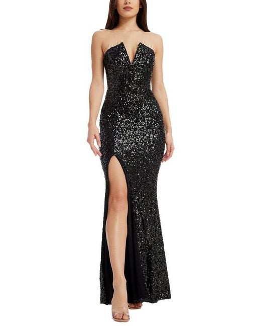 Dress the Population Black Fernanda Maxi Dress