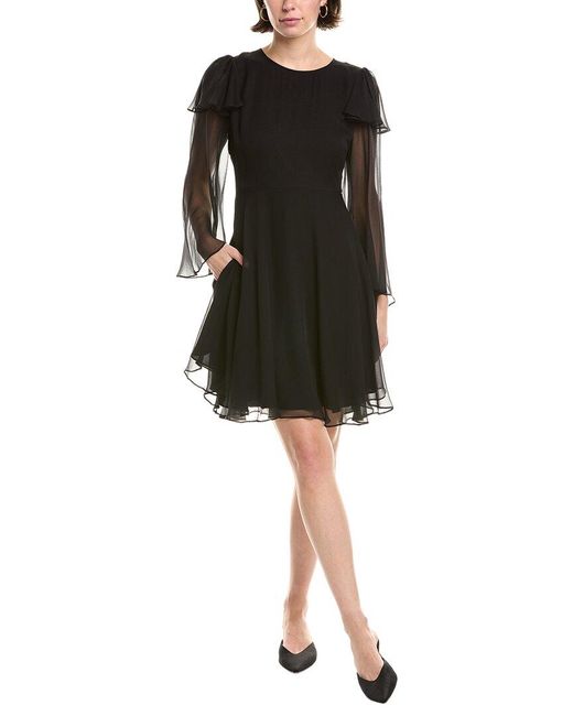 rebecca taylor black dress Rebecca Taylor Cap Sleeve Tweed Dress main image 1