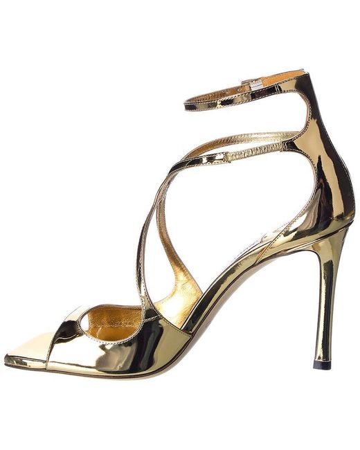 Jimmy Choo Metallic Azia 95 Leather Sandal