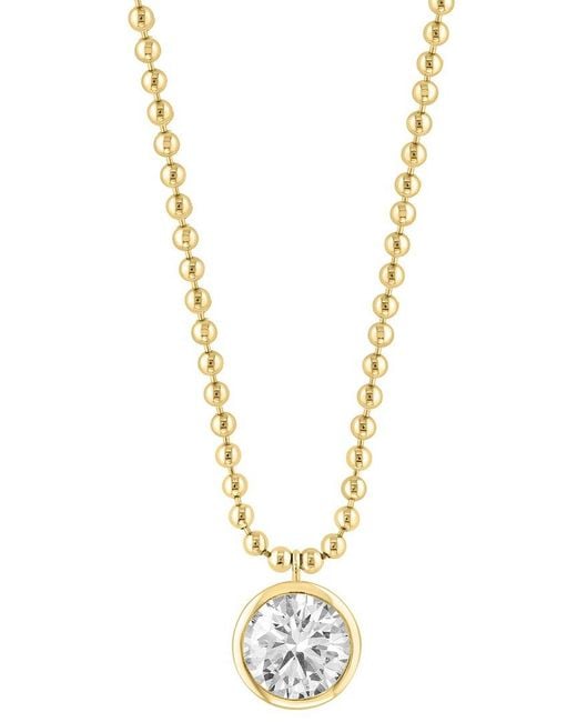 Effy Fine Jewelry Metallic 14K 2.00 Ct. Tw. Lab-Grown Diamond Necklace
