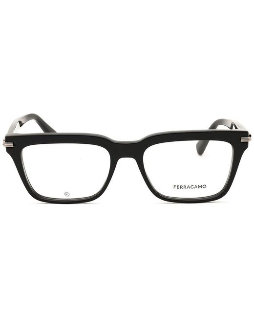 Ferragamo Black 55Mm Optical Frames for men