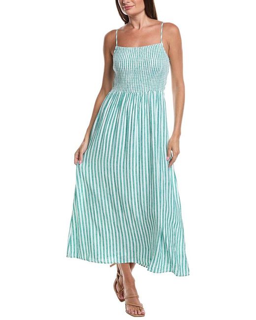 Z Supply Blue Bayside Striped Maxi Dress