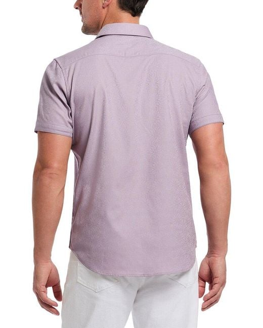 Robert Graham Purple Odyssey Woven Shirt for men