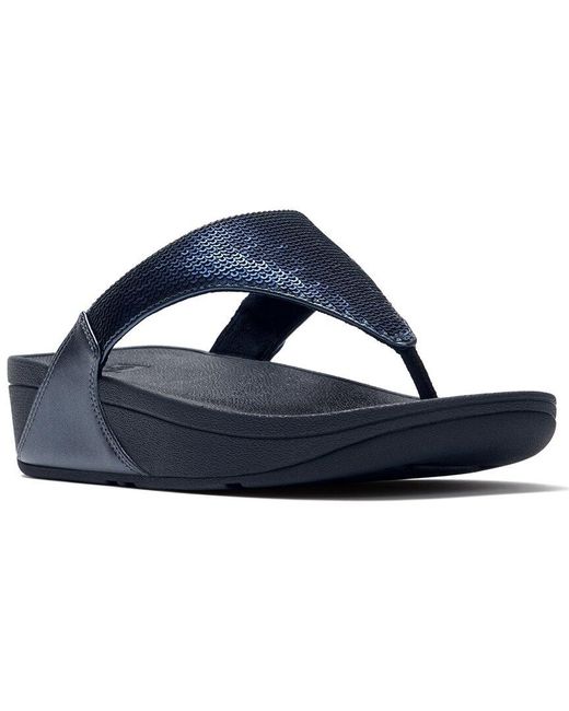 Fitflop Blue Lulu Sequin Sandal
