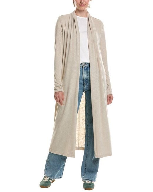 Michael Stars Natural Izzy Longline Open Cardigan