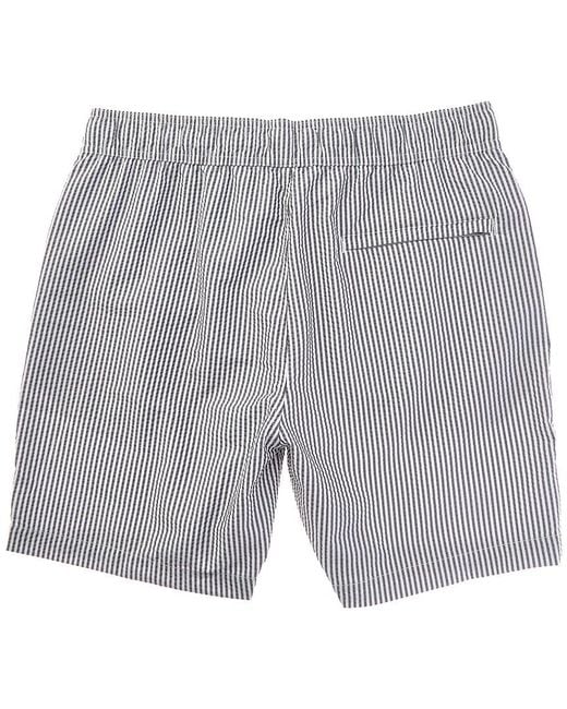 Onia Gray Classic Seersucker Swim Short for men