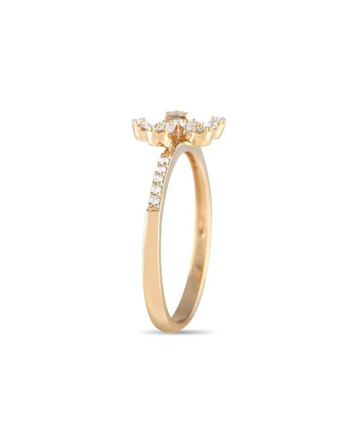 Diamond Select Cuts White 14k 0.20 Ct. Tw. Diamond Flower Ring