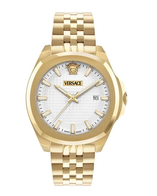 Versace Metallic Luxury Watch for men