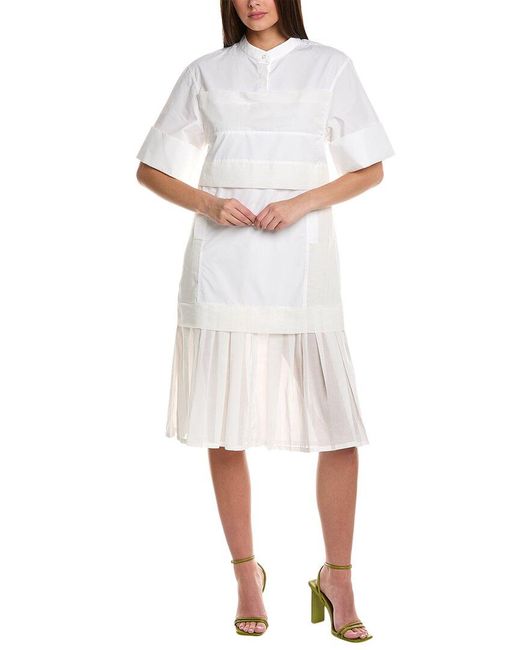 3.1 Phillip Lim White Multimedia Dress