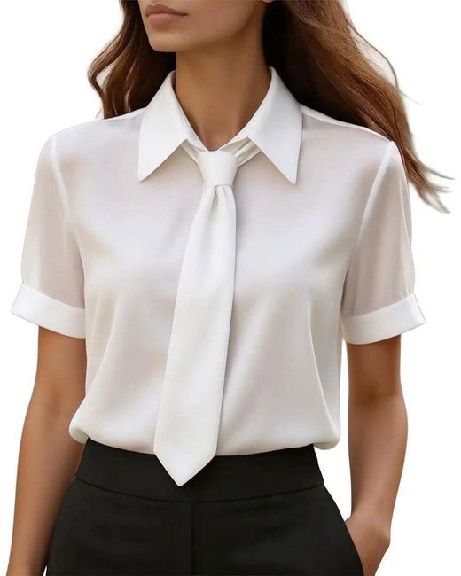 Tedora White Blouse