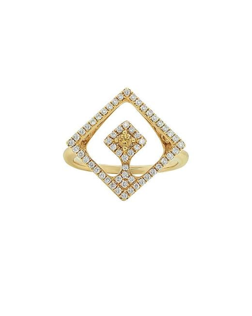 Diana M Metallic Fine Jewelry 18k 0.40 Ct. Tw. Diamond Ring