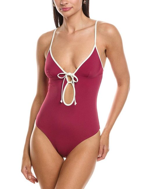 Onia Purple Soleil One-Piece