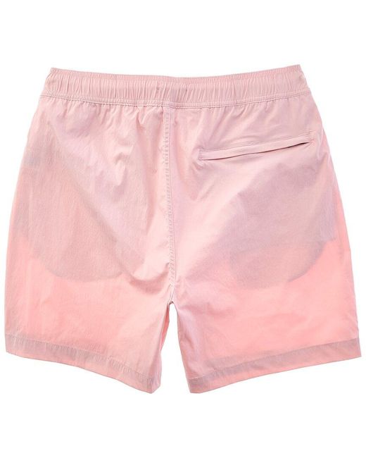 Onia Pink Stretch Swim Short for men