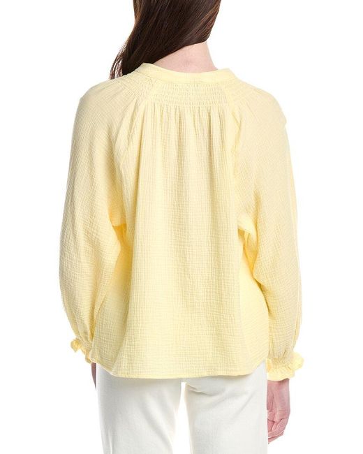 ANNA KAY Yellow Indiana Gauze Shirt