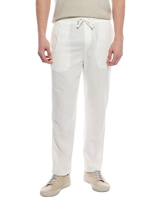 Onia White Gauze Pant for men