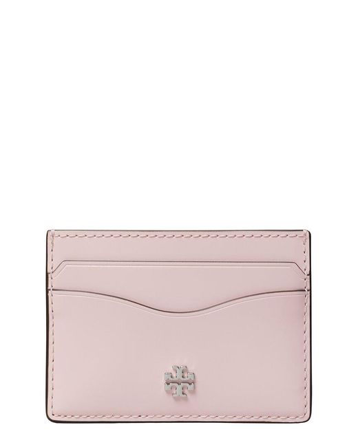 Tory Burch Pink Emerson Slim Leather Card Case