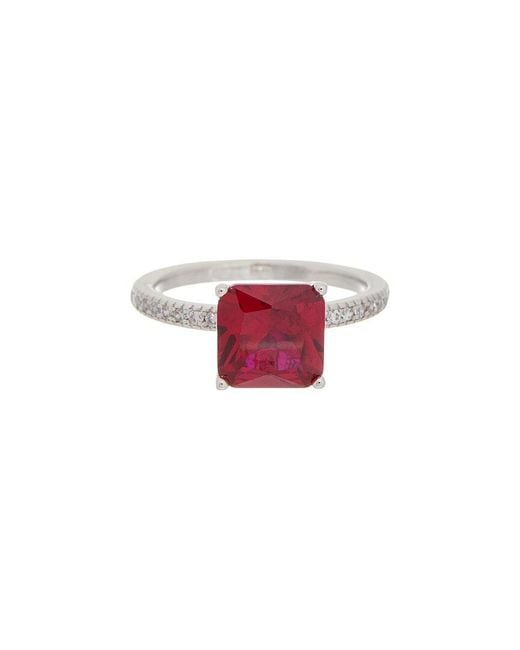 Juvell Pink 18K Plated Topaz Cz Ring