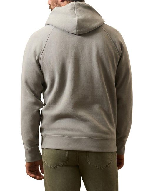 Faherty Brand Gray High Standard Fleece Hoodie for men