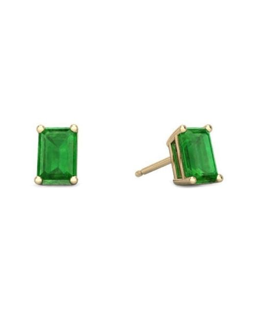 Forever Creations USA Inc. Green Signature Collection 14K 1.08 Ct. Tw. Emerald Earrings