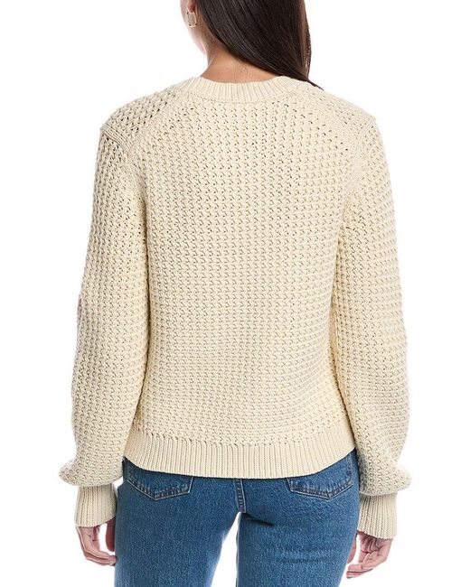 Theory Natural Rickrack Stitch Sweater