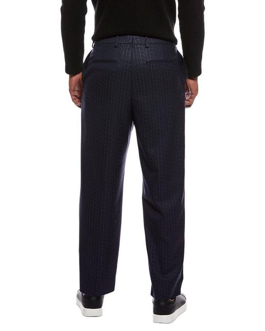 Valentino Black Logo Wool Trouser for men