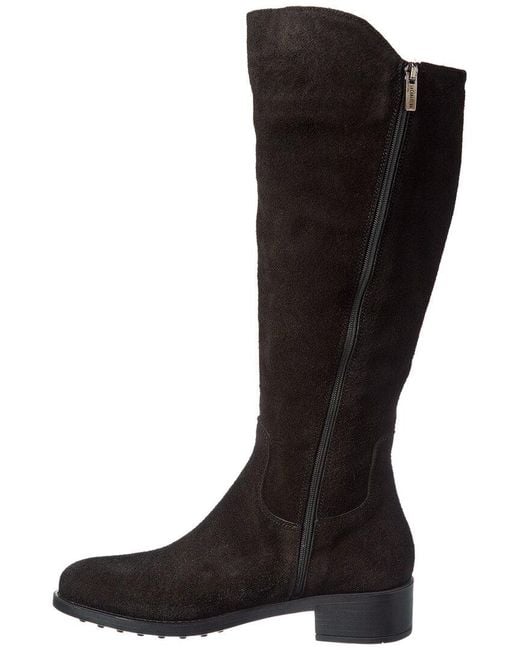 La Canadienne Black Shayla Suede Boot