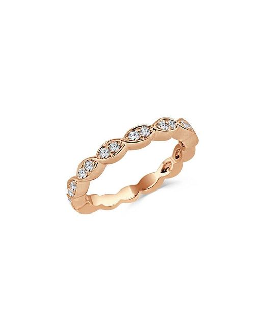 Sabrina Designs White 14k Rose Gold 0.28 Ct. Tw. Diamond Ring