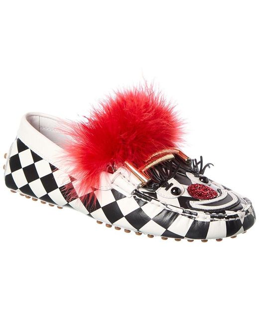 Tod's Red Leather Loafer