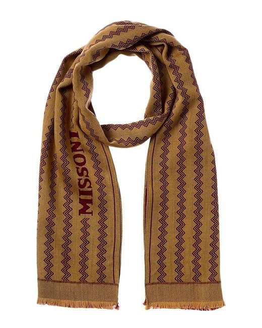 Missoni Brown Wool Scarf