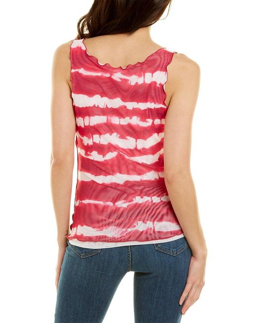 Love Moschino Red Tie-dye Tank Top