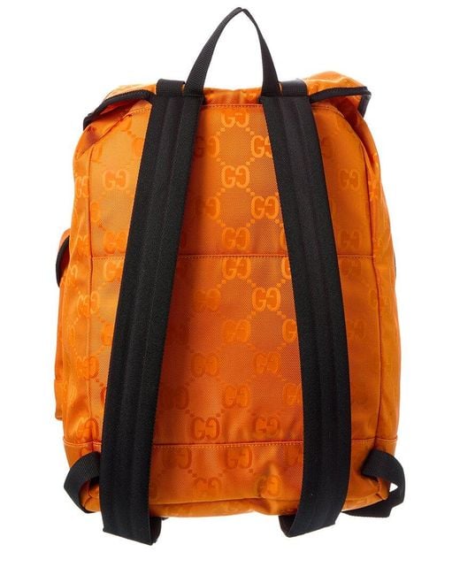 Gucci Orange Off The Grid Backpack for men