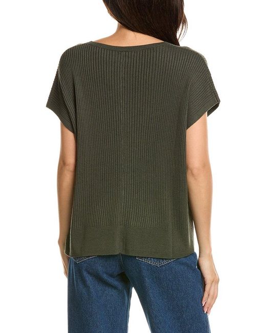 Splendid Black Georgie V-Neck Cashmere-Blend Sweater