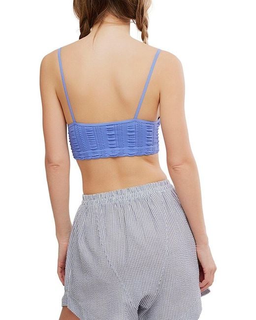Free People Blue Heirloom Bralette