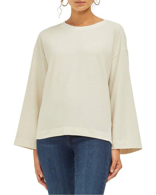 Three Dots White Washed Sweater