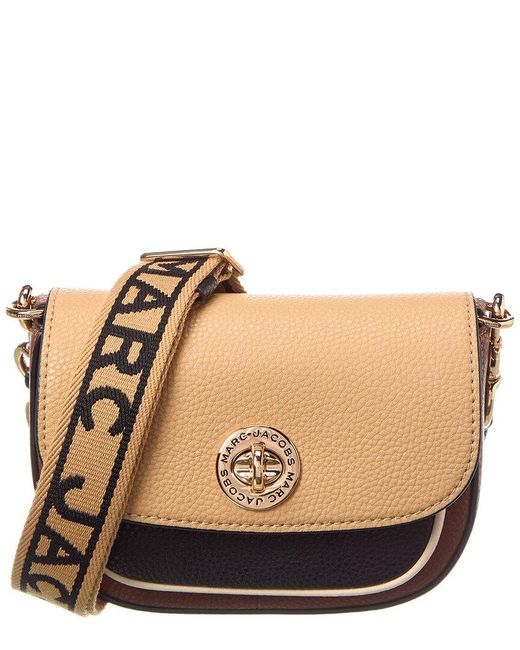 Marc Jacobs Natural Small Leather Saddle Bag