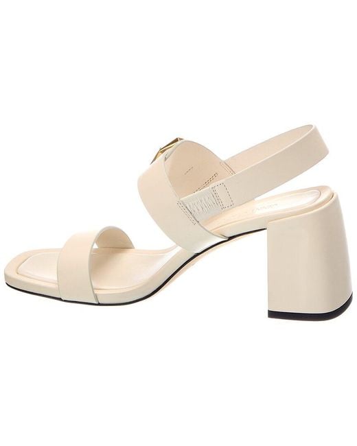 Jimmy Choo Natural Hawke 70 Leather Sandal