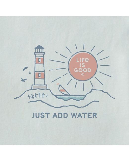 Life Is Good. Blue Crusher V-Neck T-Shirt