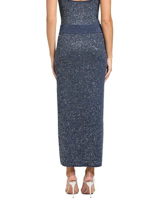 Toccin Blue Alisha Midi Skirt