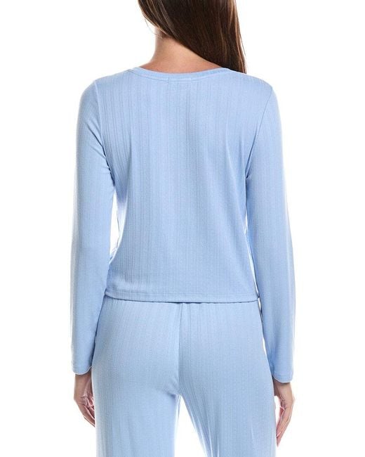 Z Supply Blue Lovely Pointelle Top